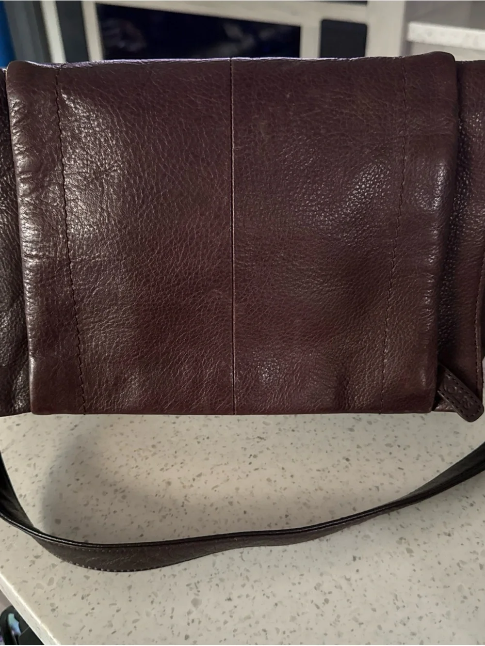 Rolf’s Leather Crossbody Bag in Dark Brown
